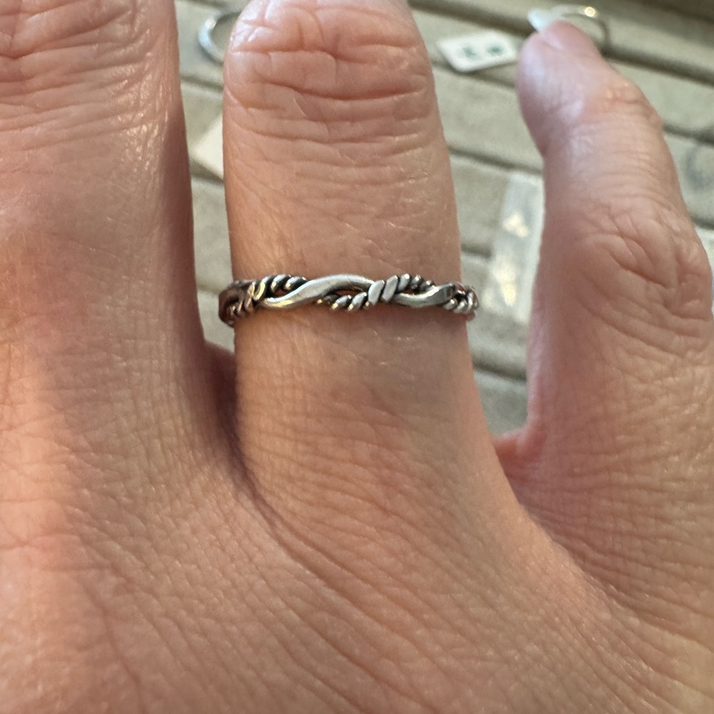 Sterling silver Twisted Rope Ring